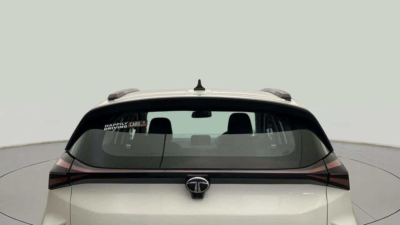 Rear view of a Tata Nexon