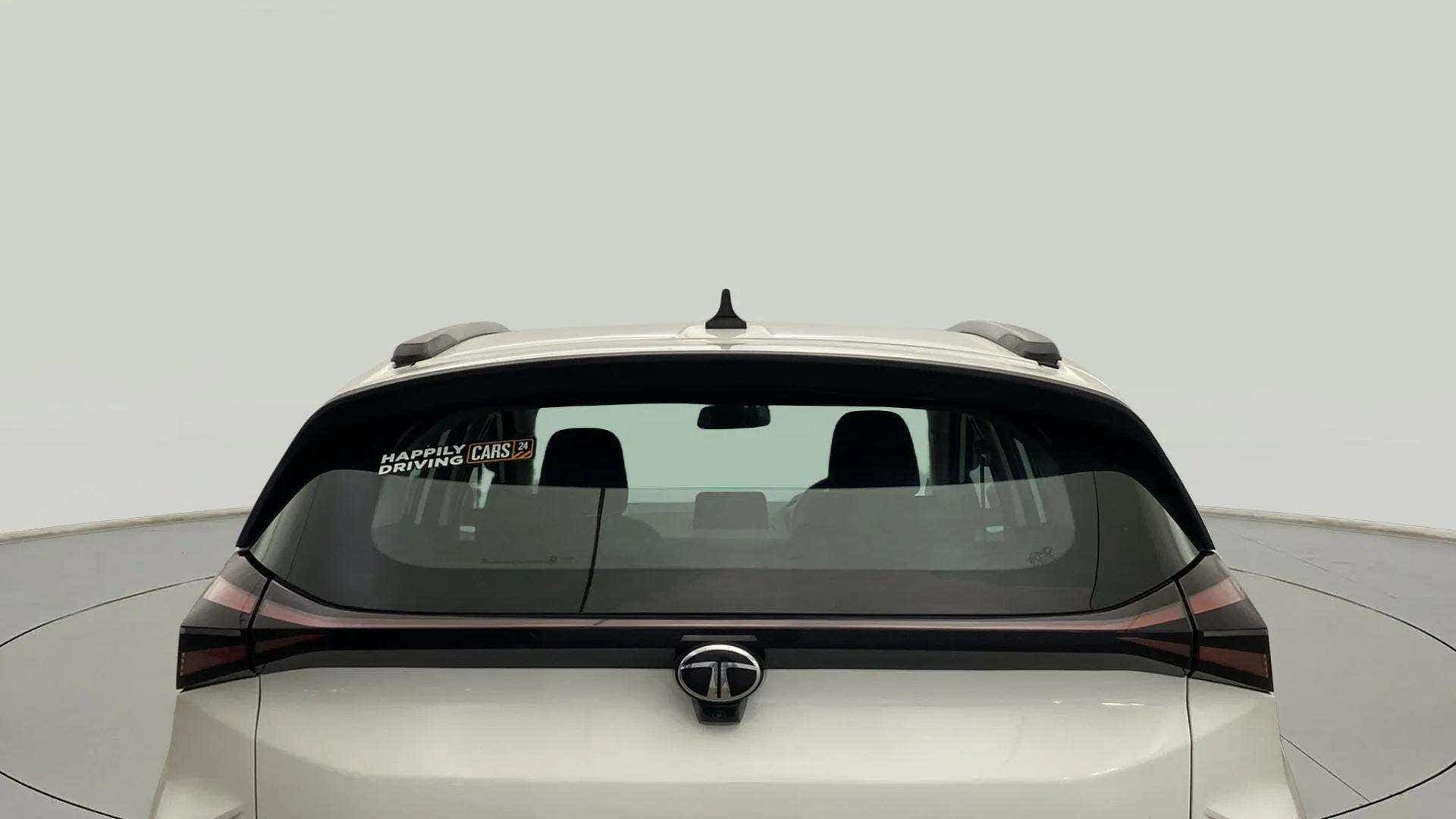 Rear view of a Tata Nexon