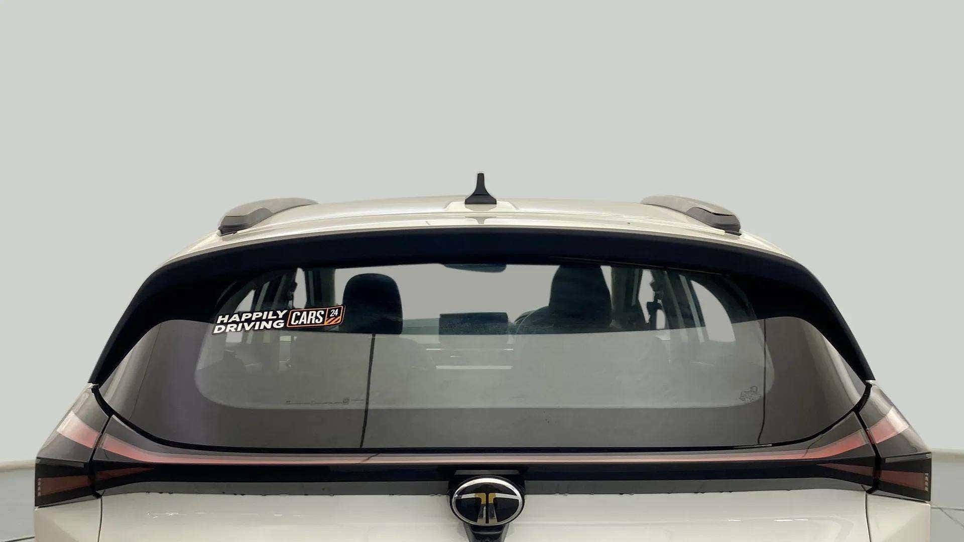 Rear view of a Tata Nexon