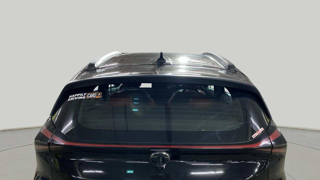 Rear view of a Tata Nexon