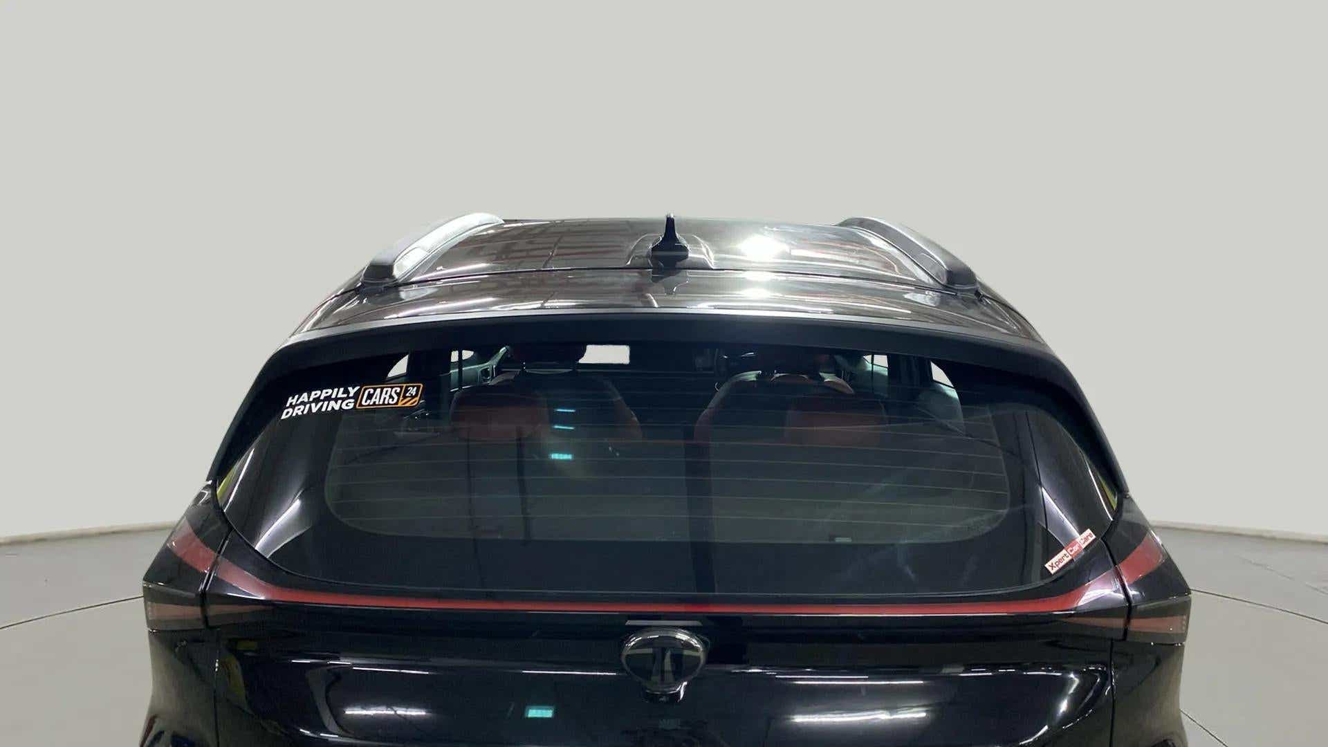 Rear view of a Tata Nexon