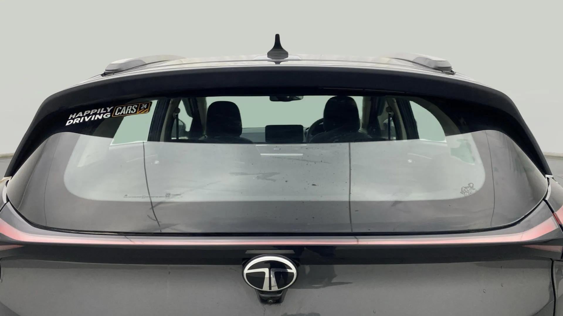 Rear view of a Tata Nexon