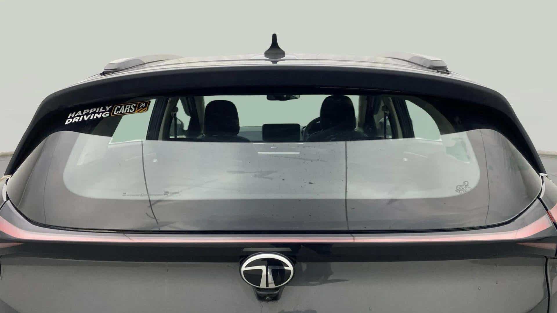 Rear view of a Tata Nexon