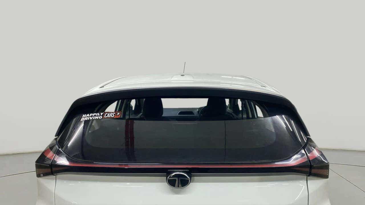 Rear view of a Tata Nexon