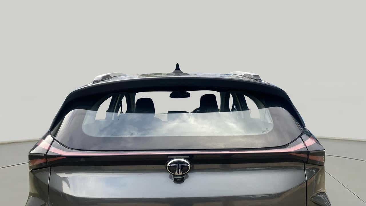 Rear view of a Tata Nexon