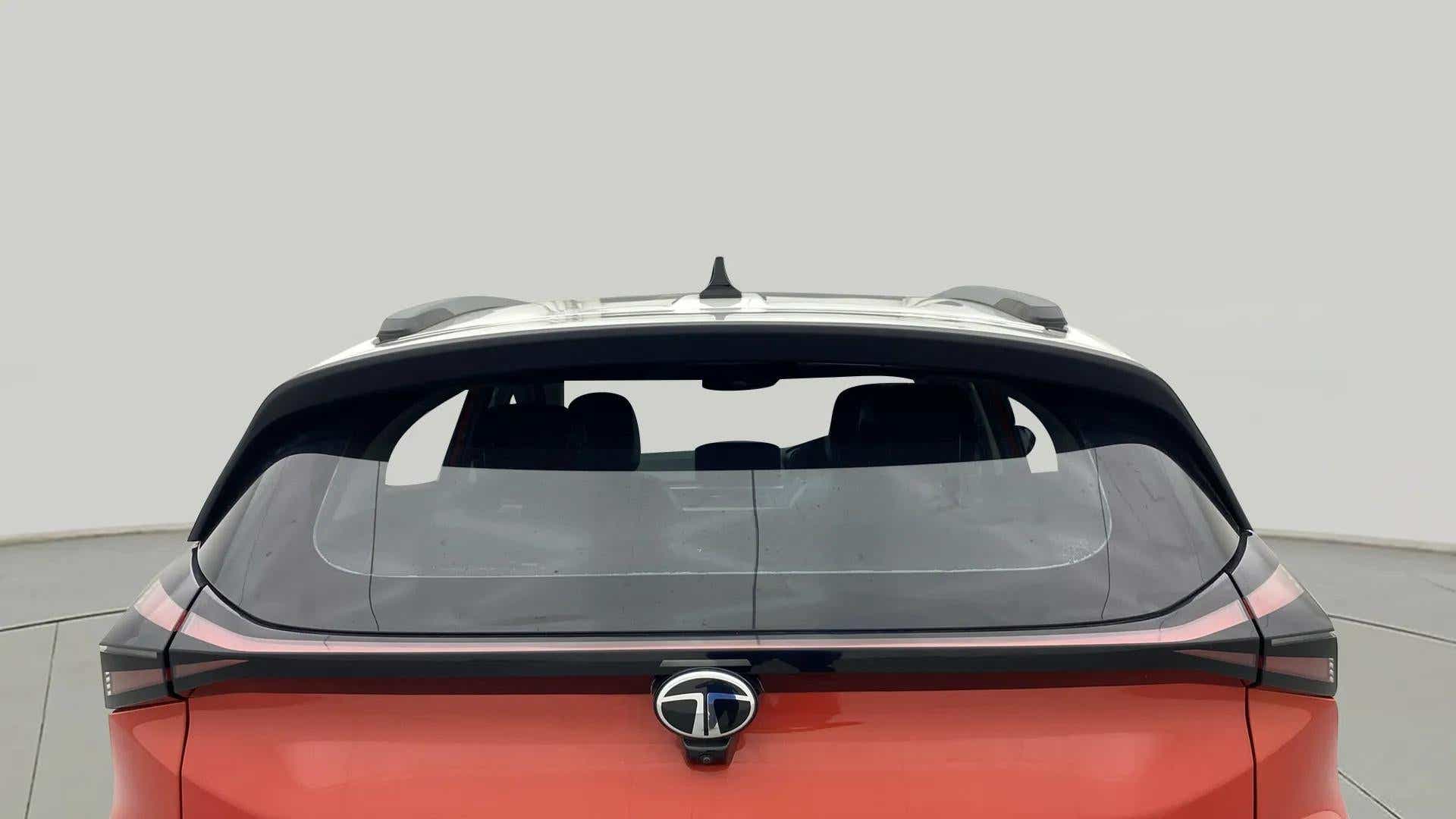 Rear view of a Tata Nexon