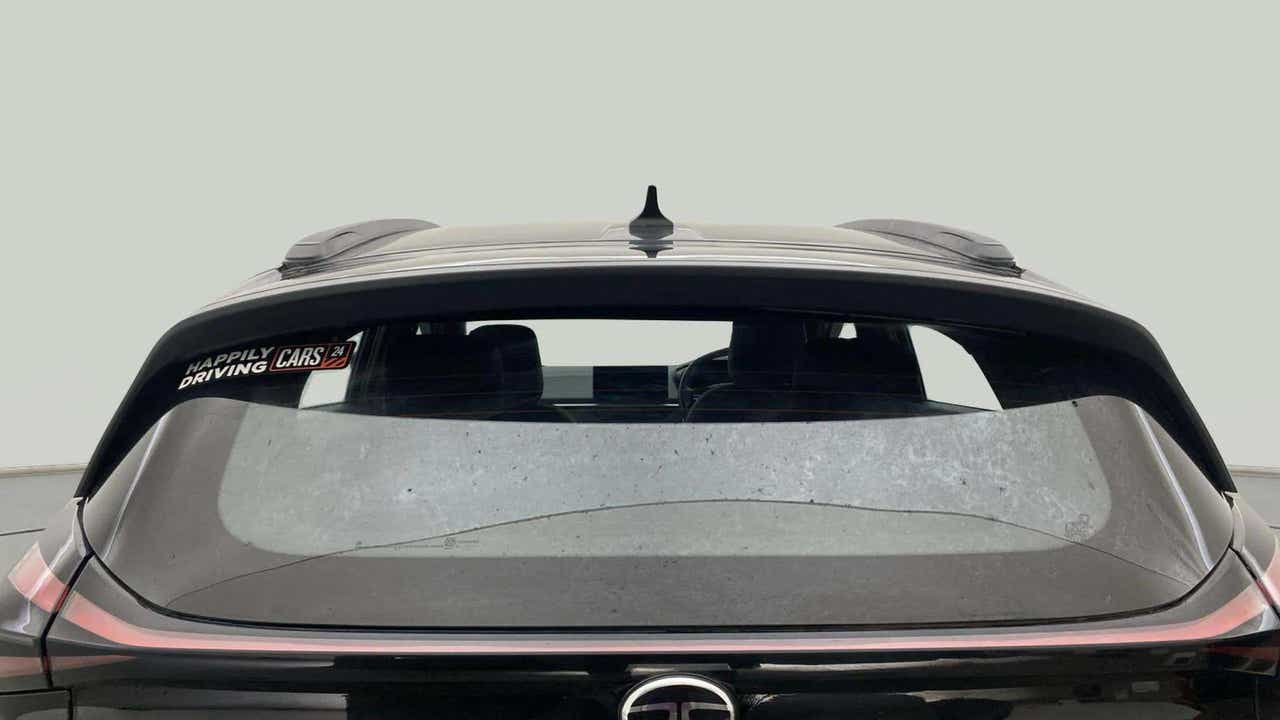 Rear view of a Tata Nexon