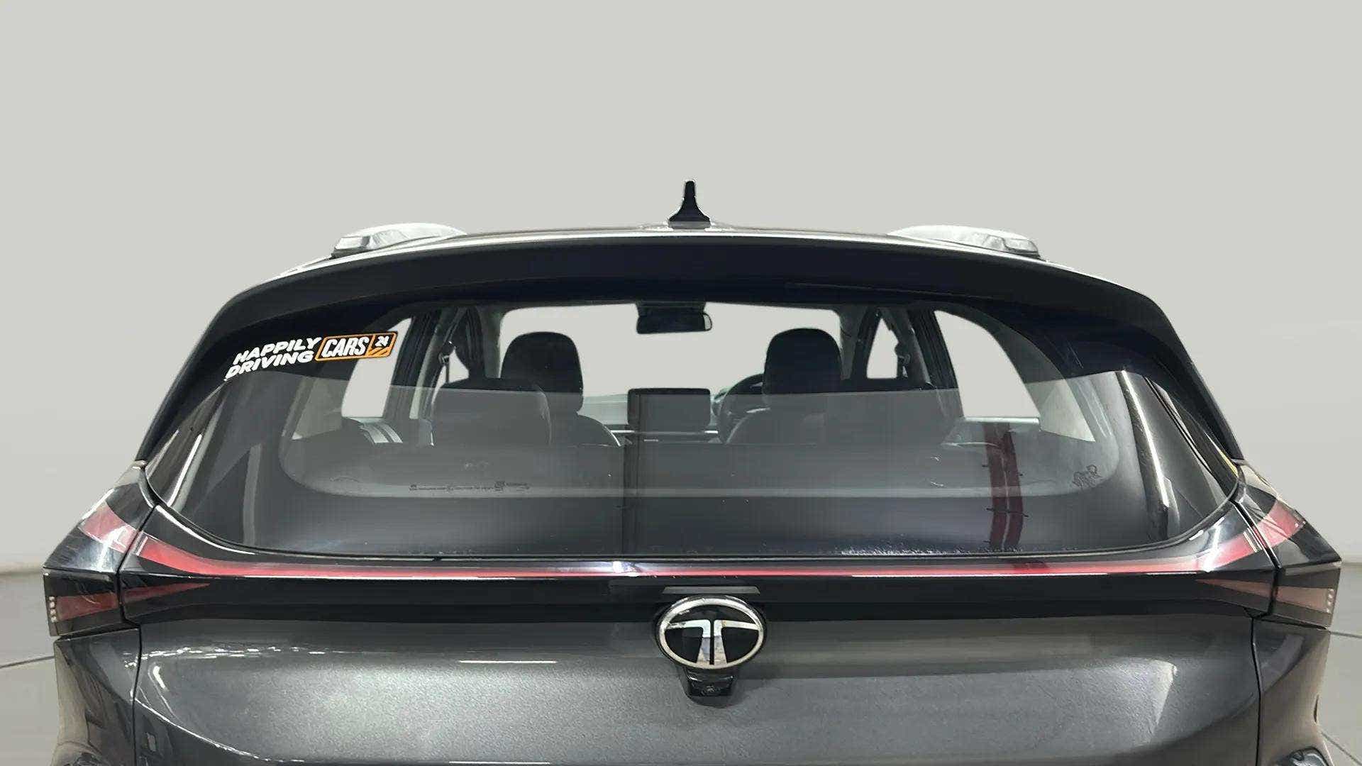 Rear view of a Tata Nexon