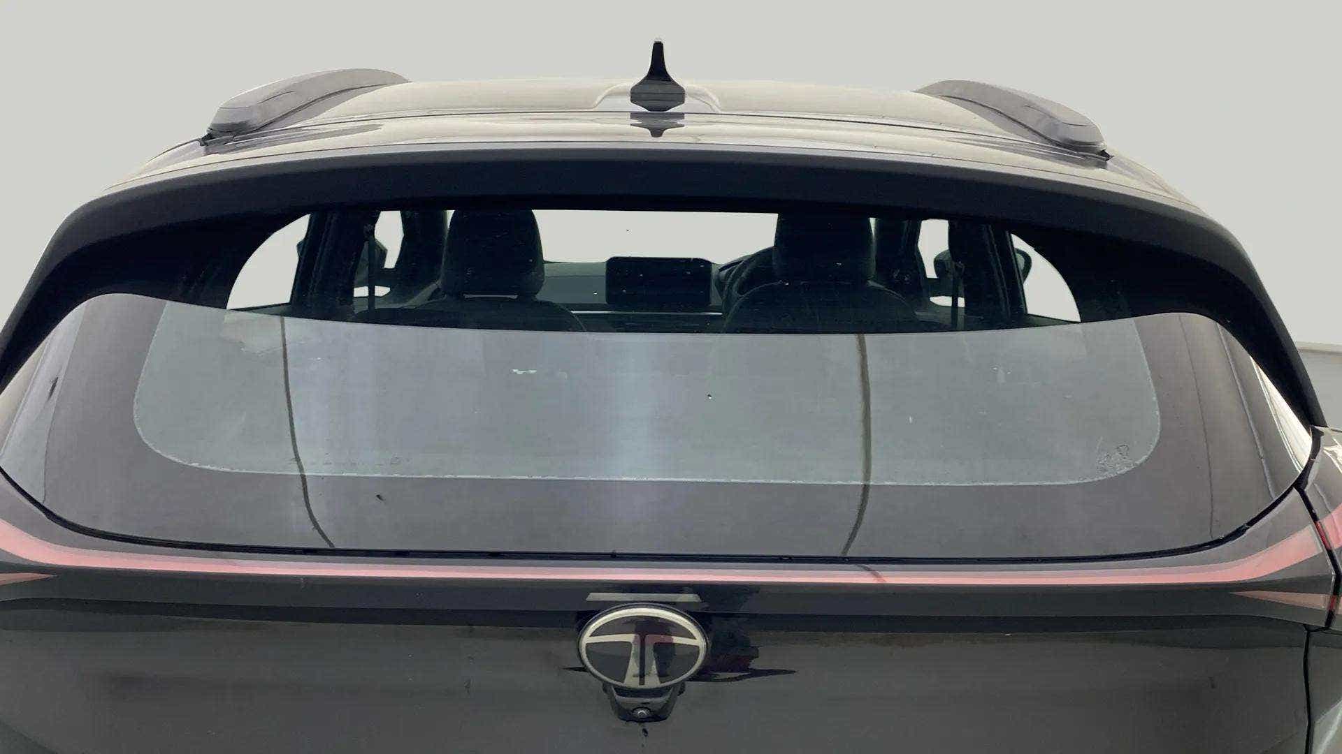 Rear view of a Tata Nexon