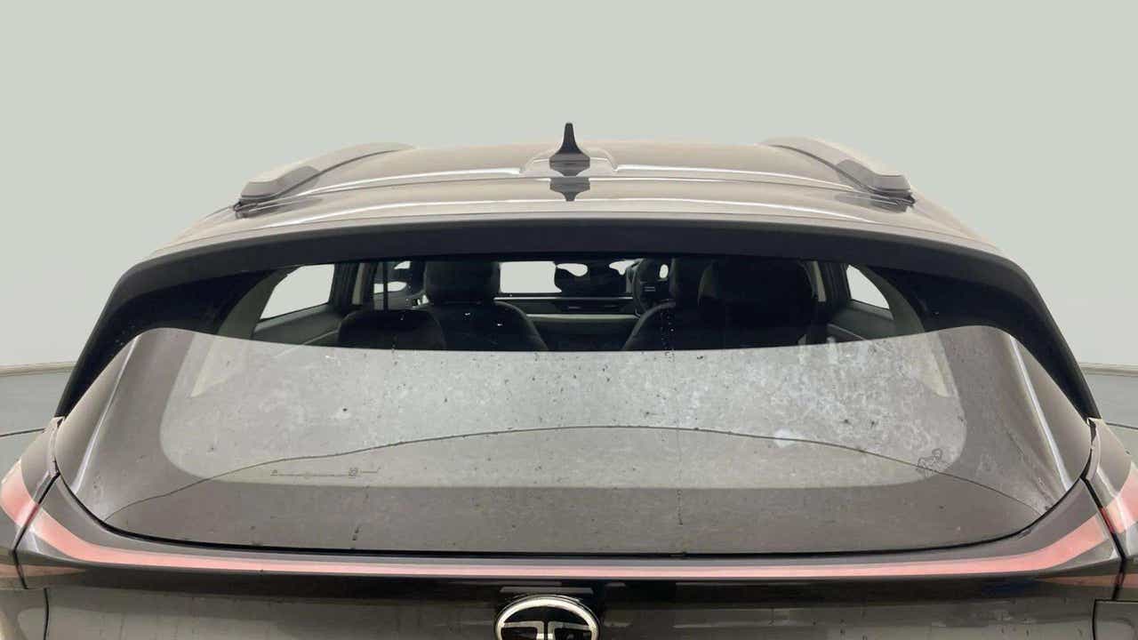Rear view of a Tata Nexon