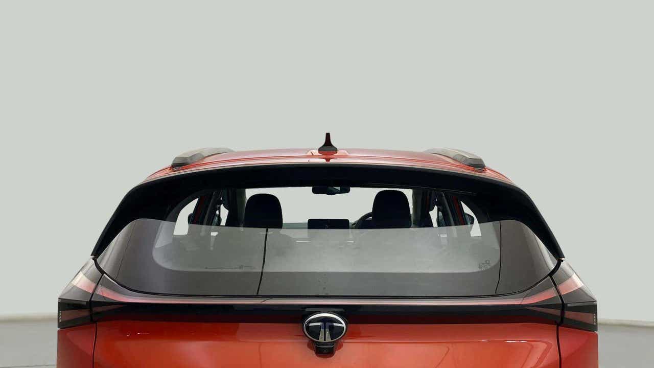 Rear view of a Tata Nexon