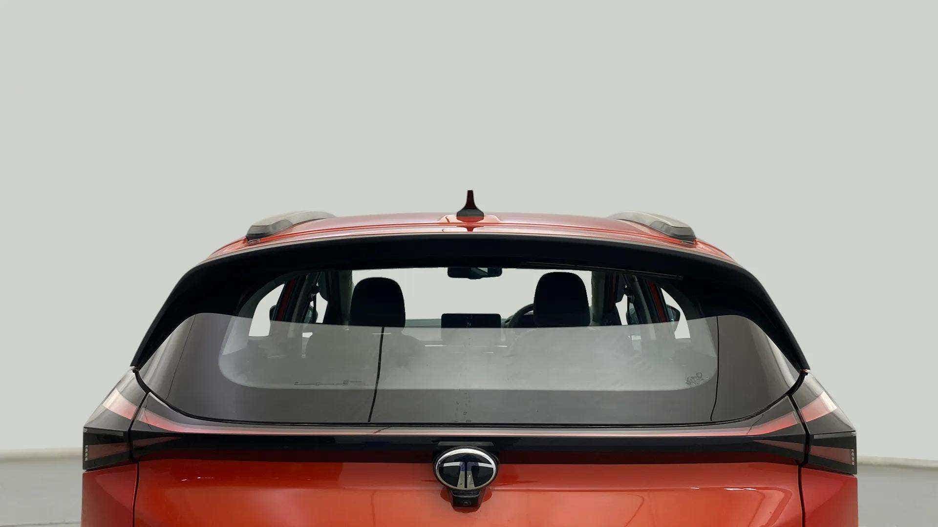 Rear view of a Tata Nexon