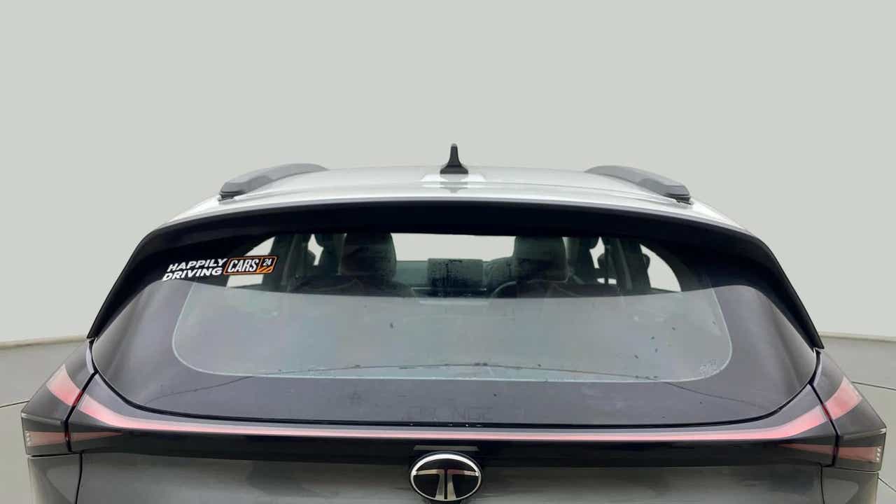 Rear view of a Tata Nexon