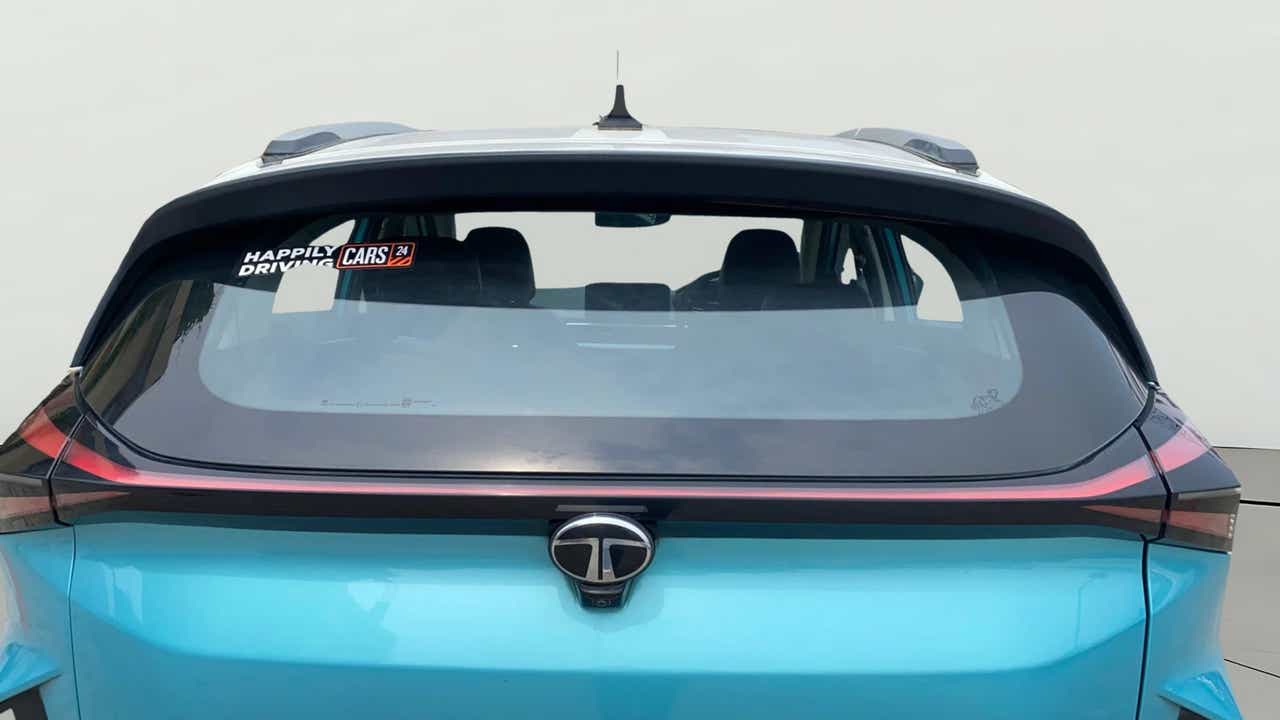 Rear view of a Tata Nexon