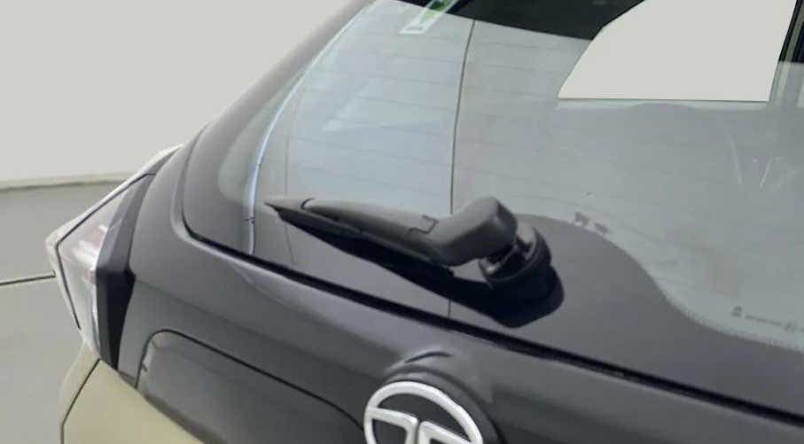 Rear windshield and wiper view of a Tata Nexon 2017-2023