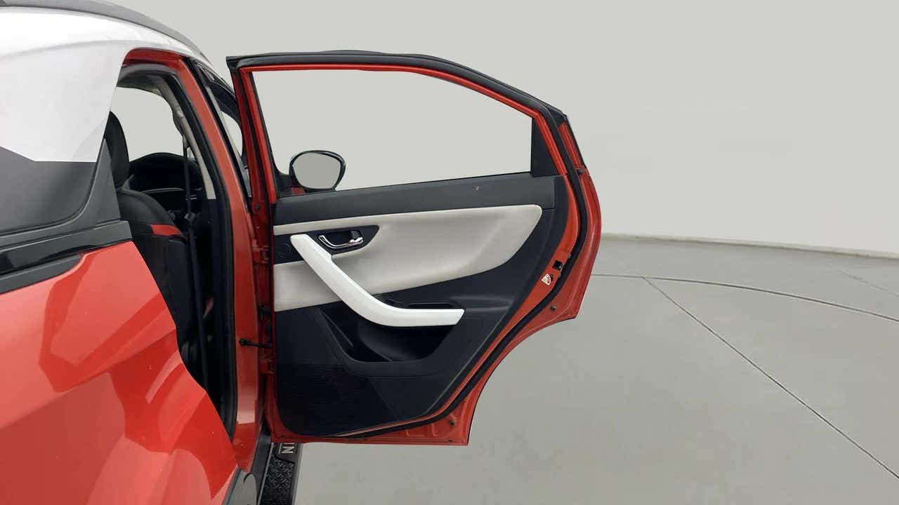Rear door interior view of a Tata Nexon