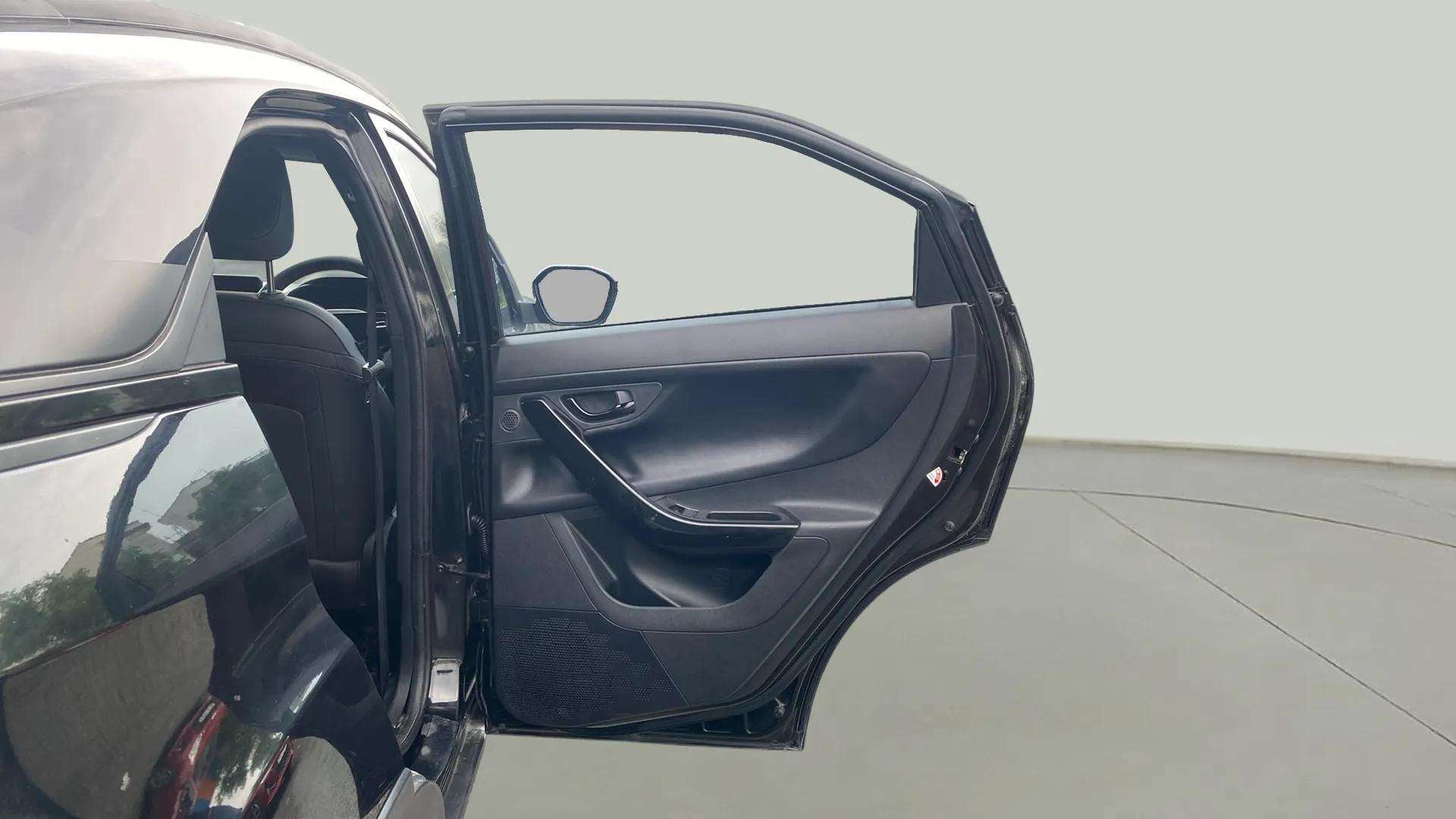 Rear door and interior view of a Tata Nexon