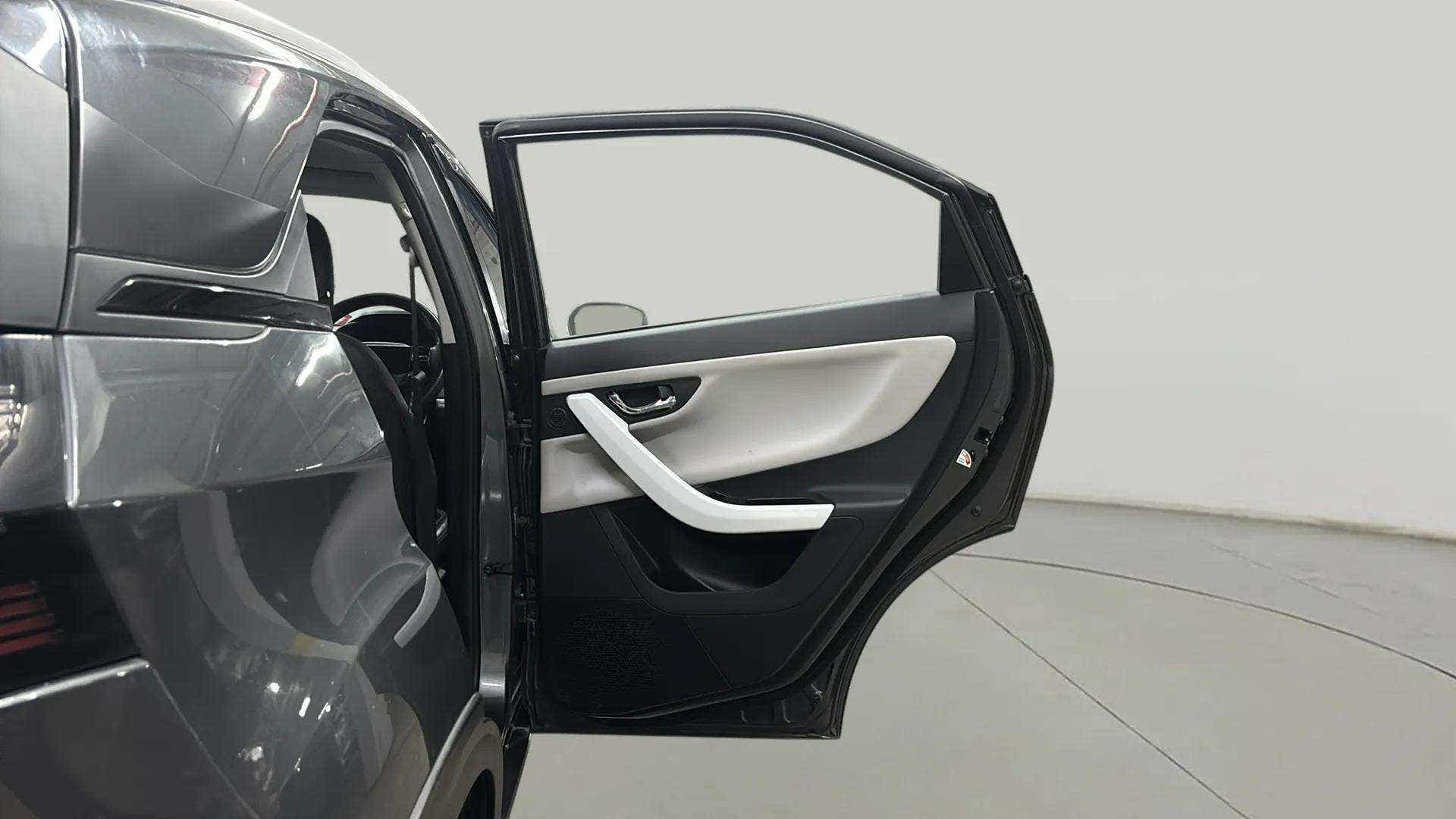 Rear left door view of a Tata Nexon