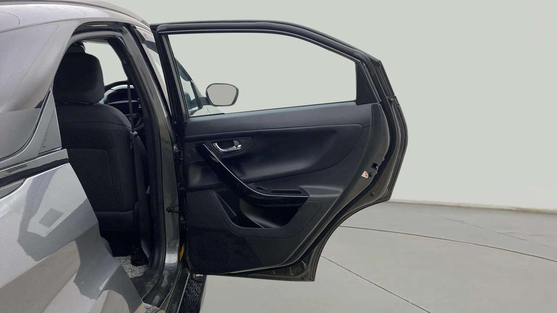 Rear door interior view of a Tata Nexon