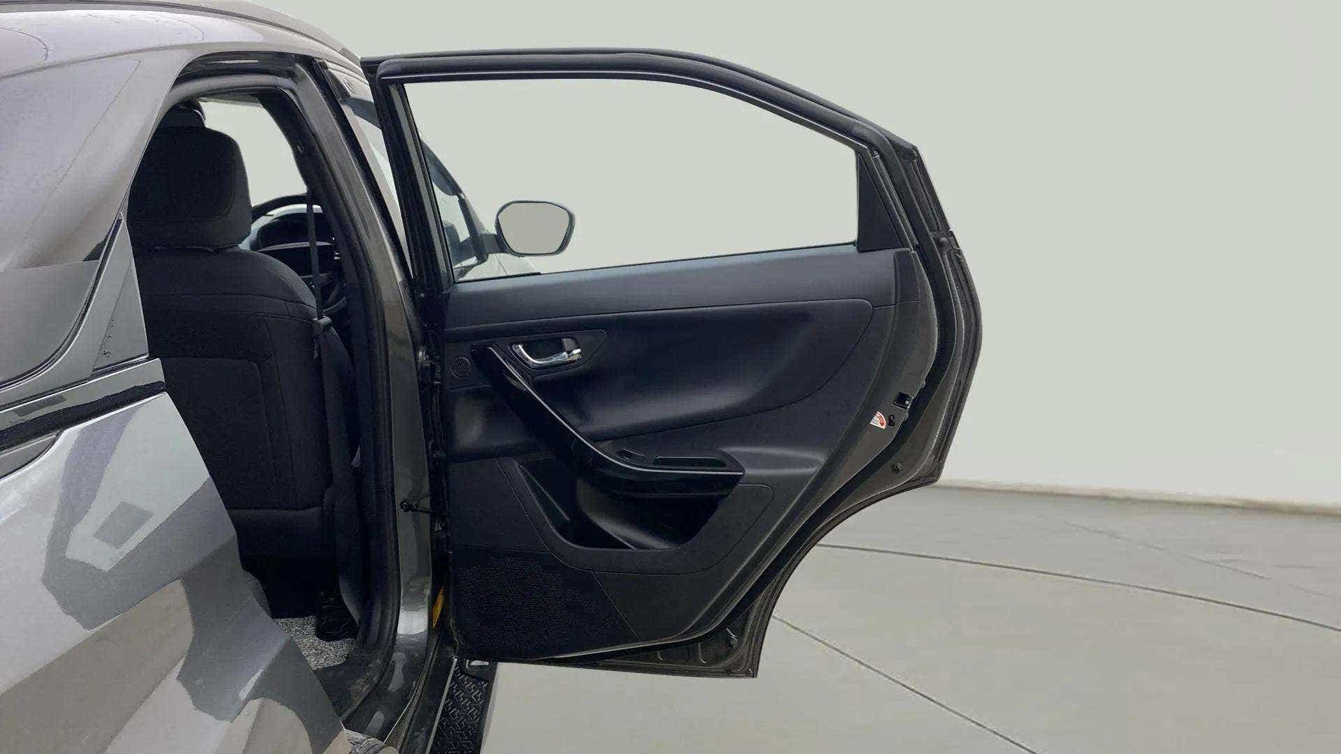 Rear door interior view of a Tata Nexon