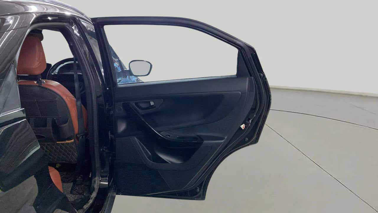 Rear door interior view of a Tata Nexon