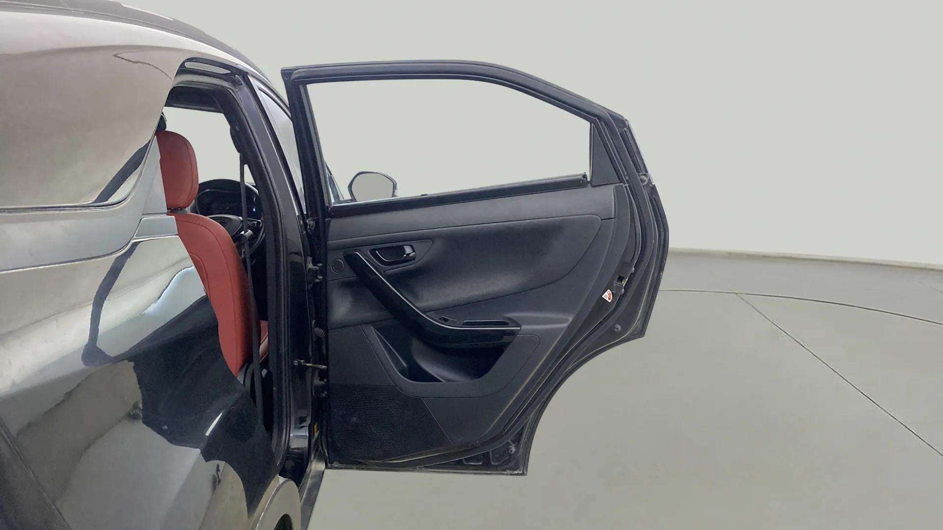 Rear door open view of a Tata Nexon 2017-2023