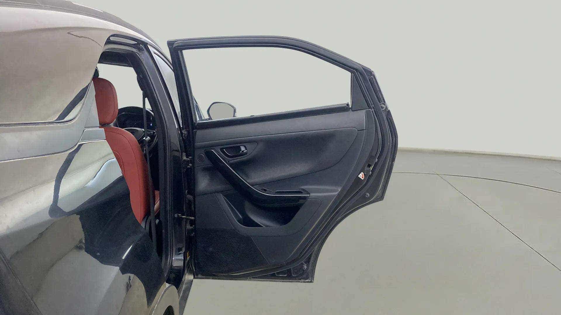 Rear door open view of a Tata Nexon 2017-2023