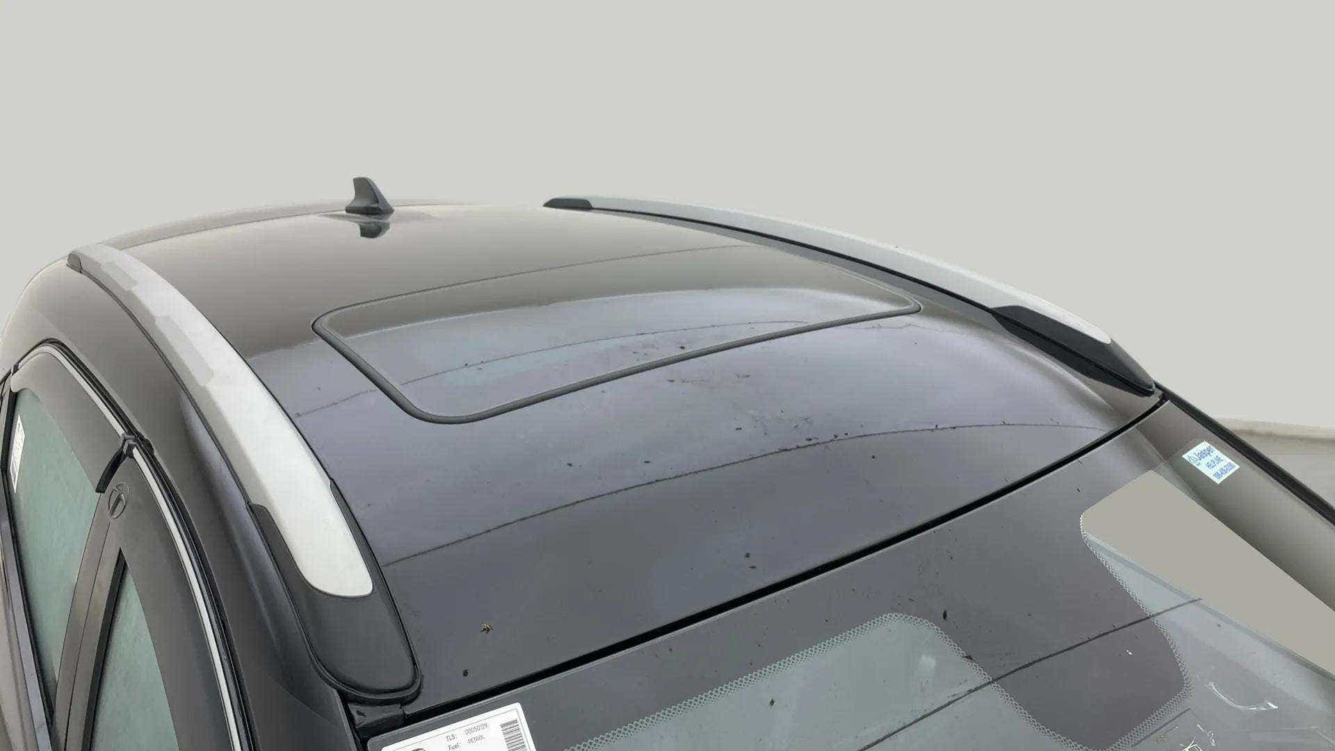 Sunroof view of a Tata Nexon