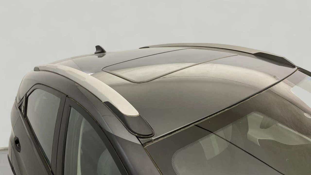Sunroof and roof rail close-up of a Tata Nexon