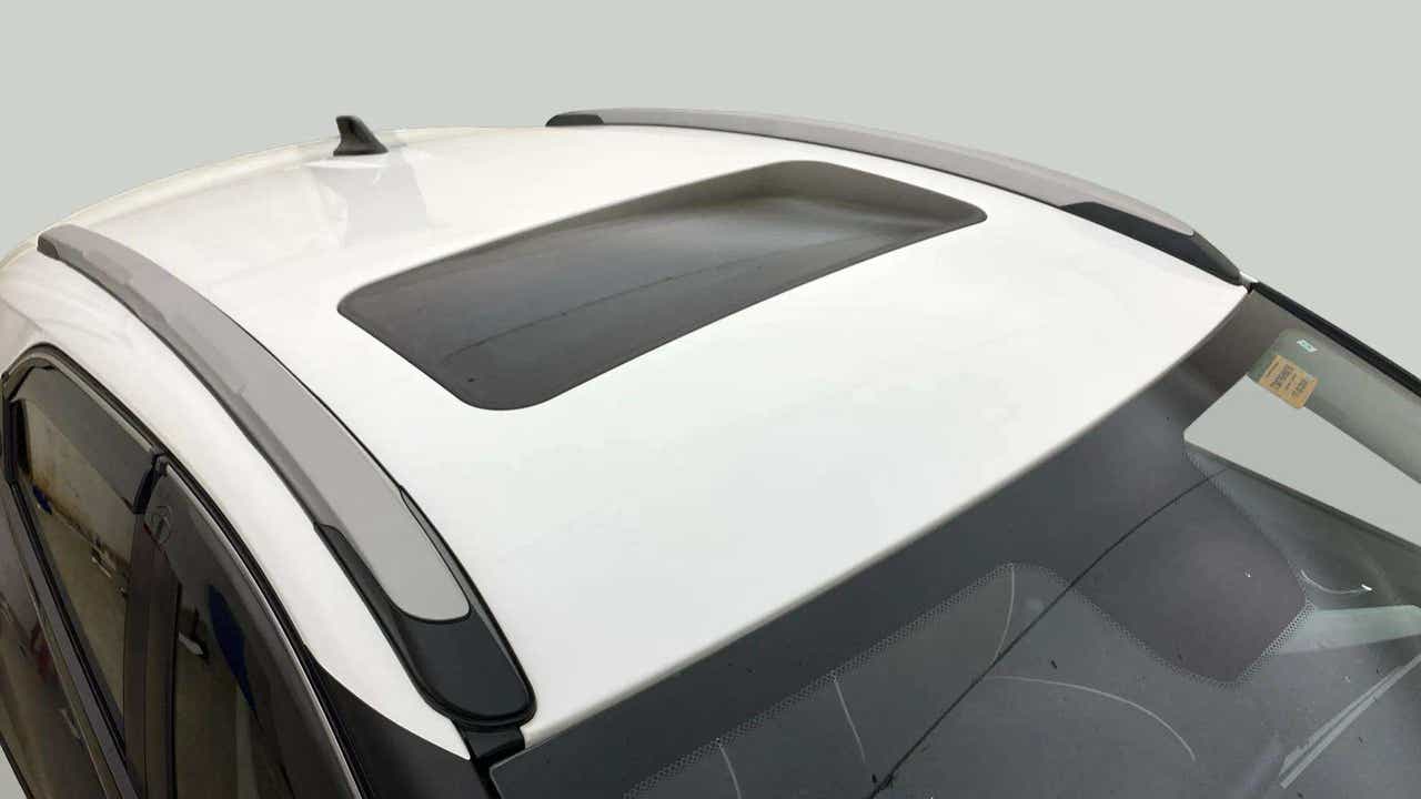 Sunroof view of a Tata Nexon