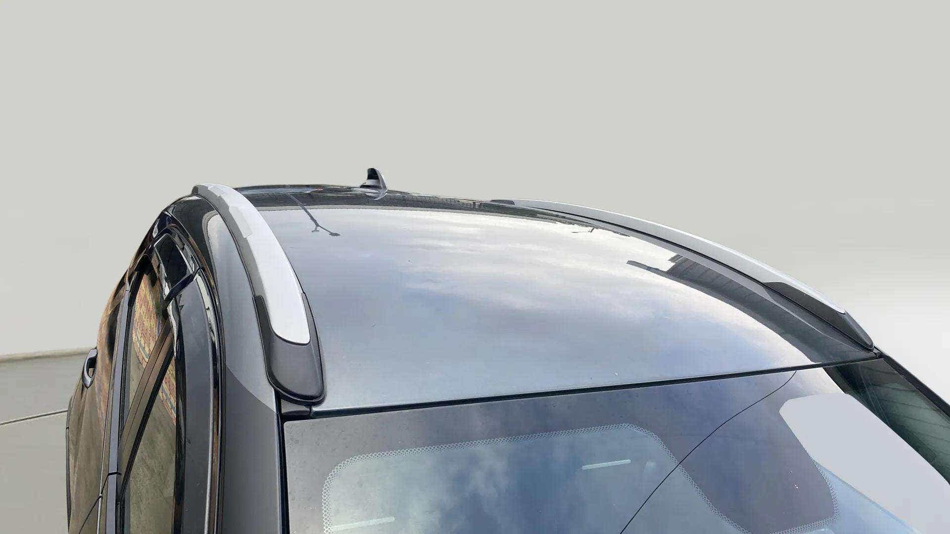 Sunroof and roof rail view of a Tata Nexon