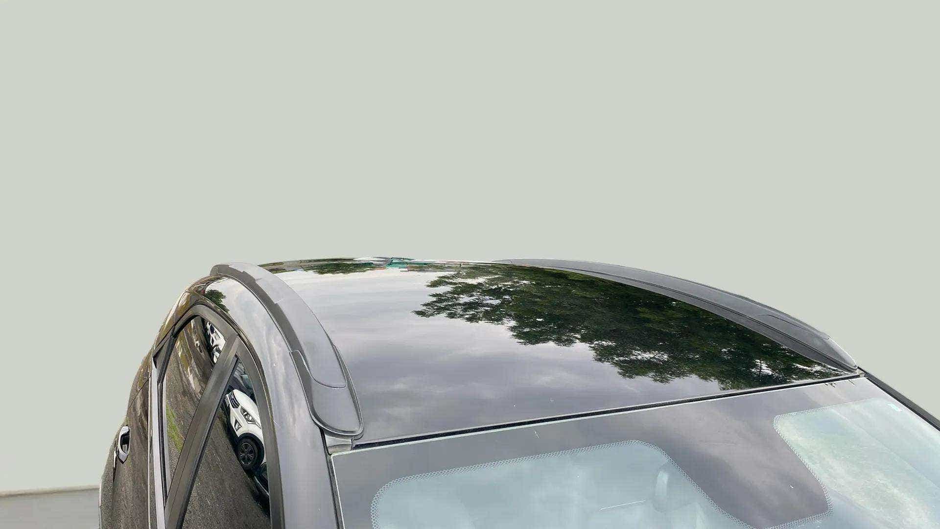 Sunroof view of a Tata Nexon