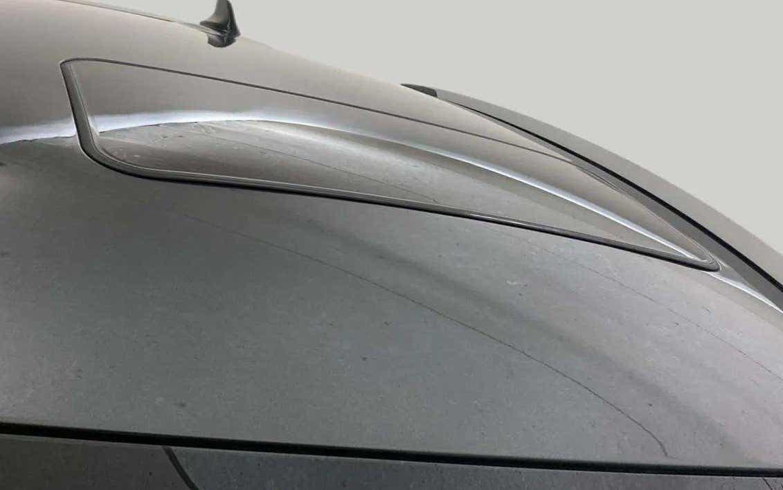 Fuel lid close-up of a Tata Nexon