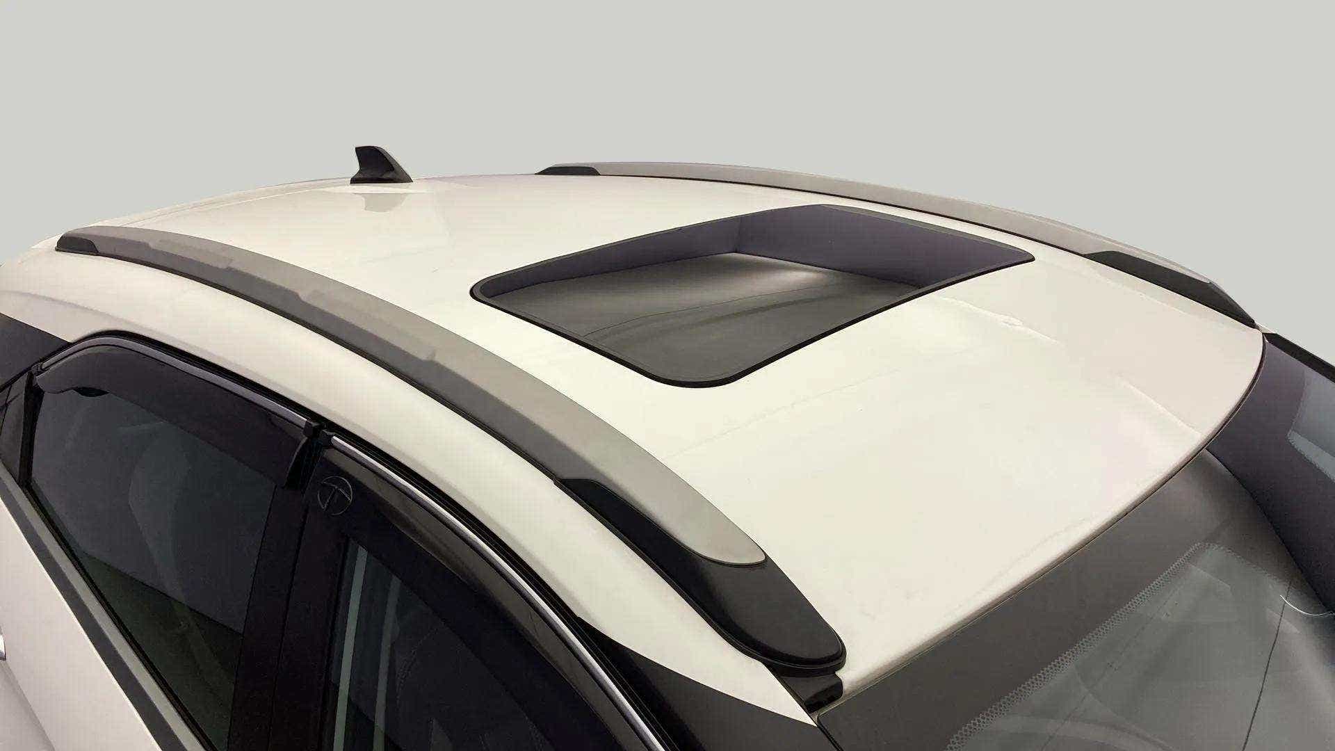 Sunroof and roof rail view of a Tata Nexon 2017-2023