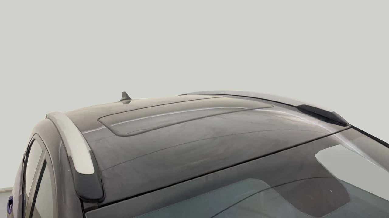 Sunroof view of a Tata Nexon