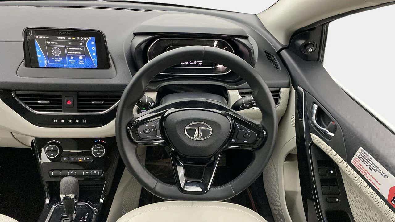 Interior dashboard view of a Tata Nexon 2017-2023