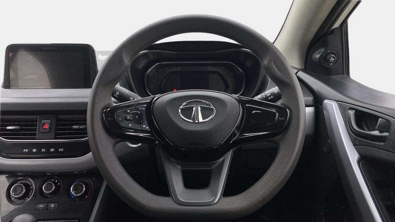 Dashboard and steering wheel of a Tata Nexon 2017-2023