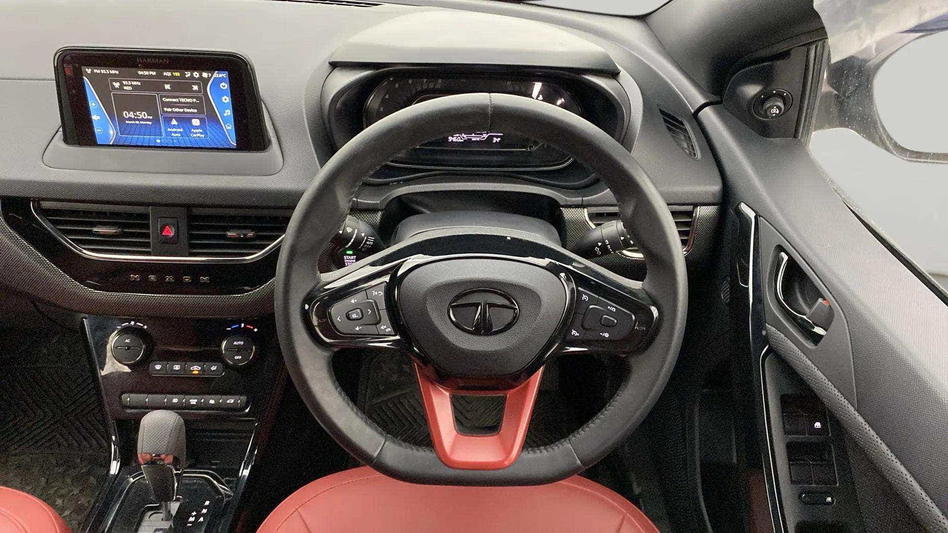 Interior dashboard of a Tata Nexon 2017-2023