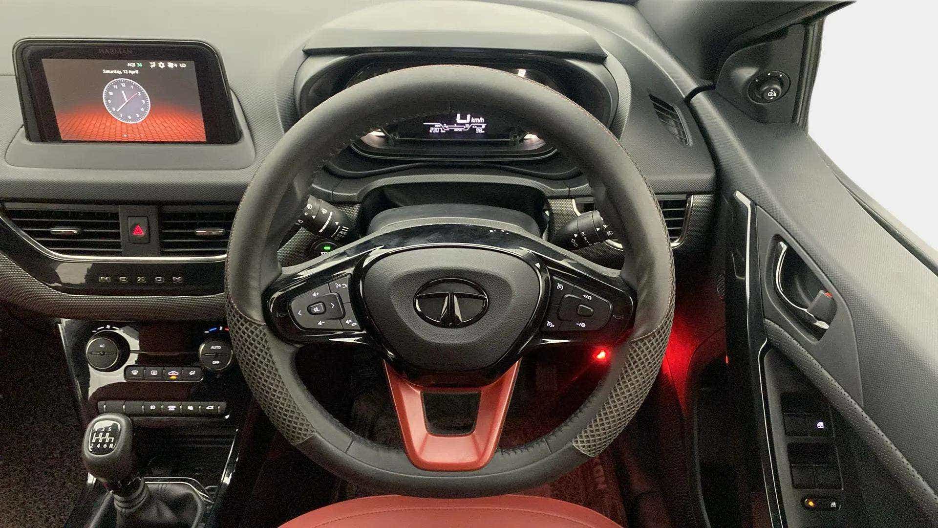 Interior dashboard view of a Tata Nexon 2017-2023