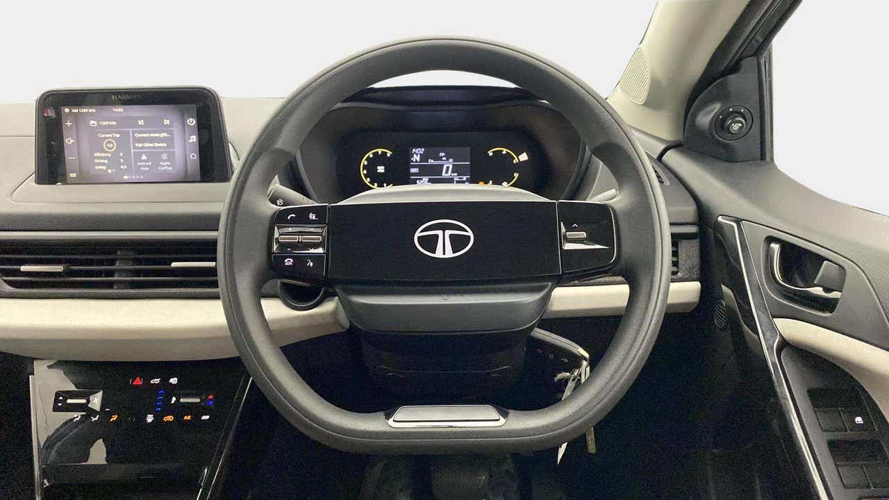 Interior dashboard view of a Tata Nexon