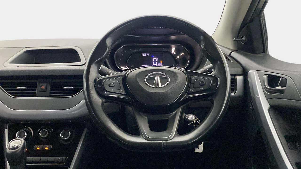 Dashboard and steering wheel of a Tata Nexon 2017-2023