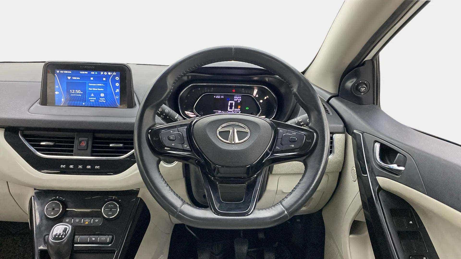 Interior dashboard of a Tata Nexon 2017-2023