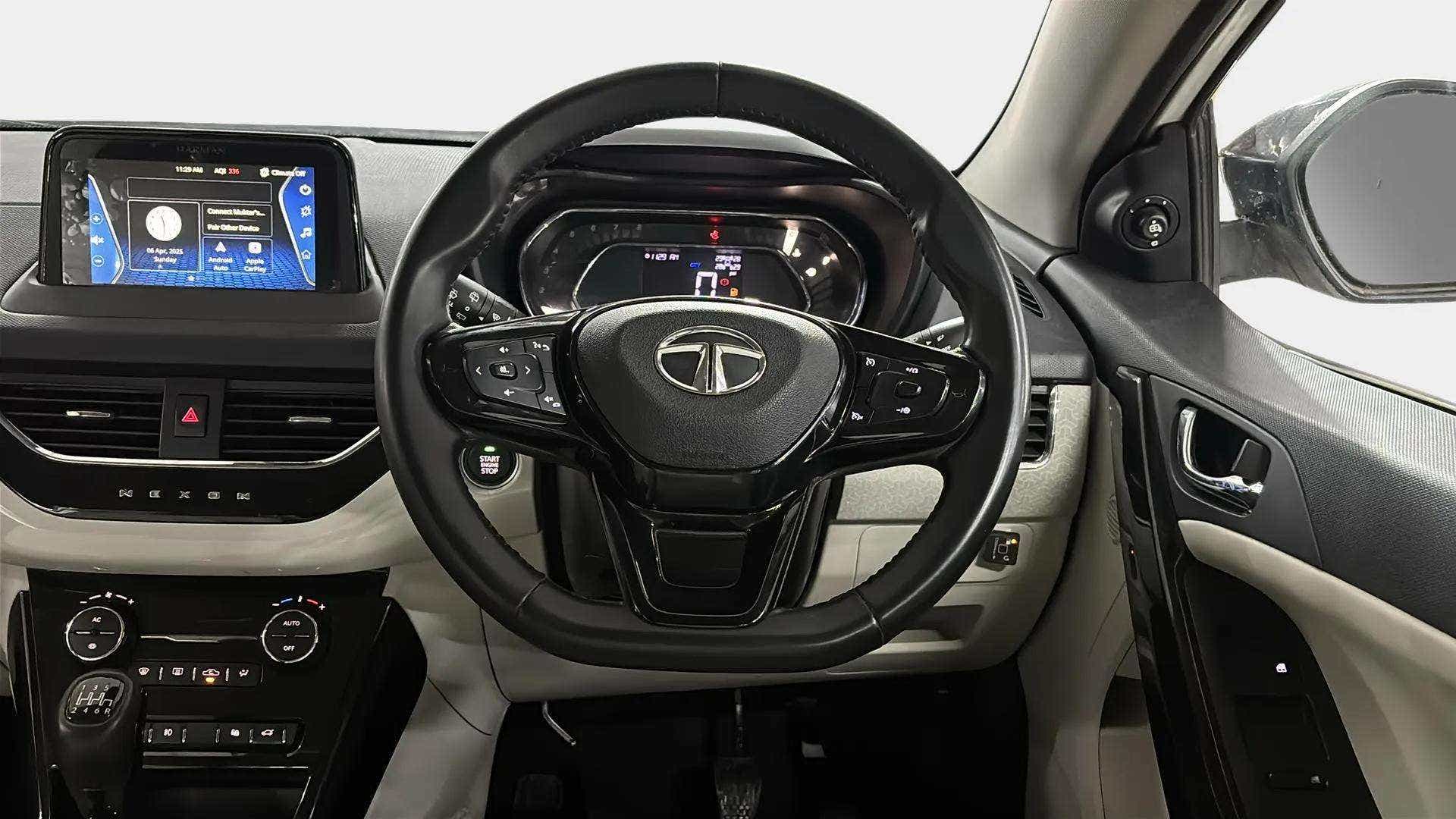 Interior dashboard view of a Tata Nexon 2017-2023
