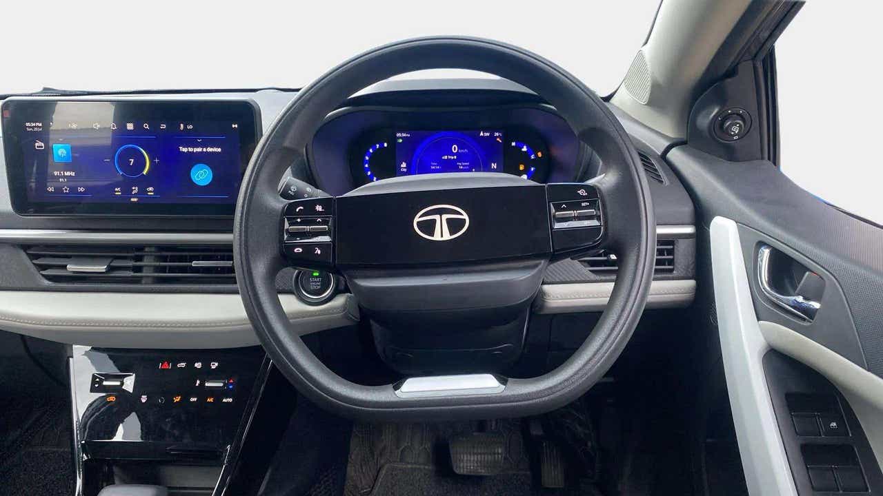 Interior dashboard of a Tata Nexon