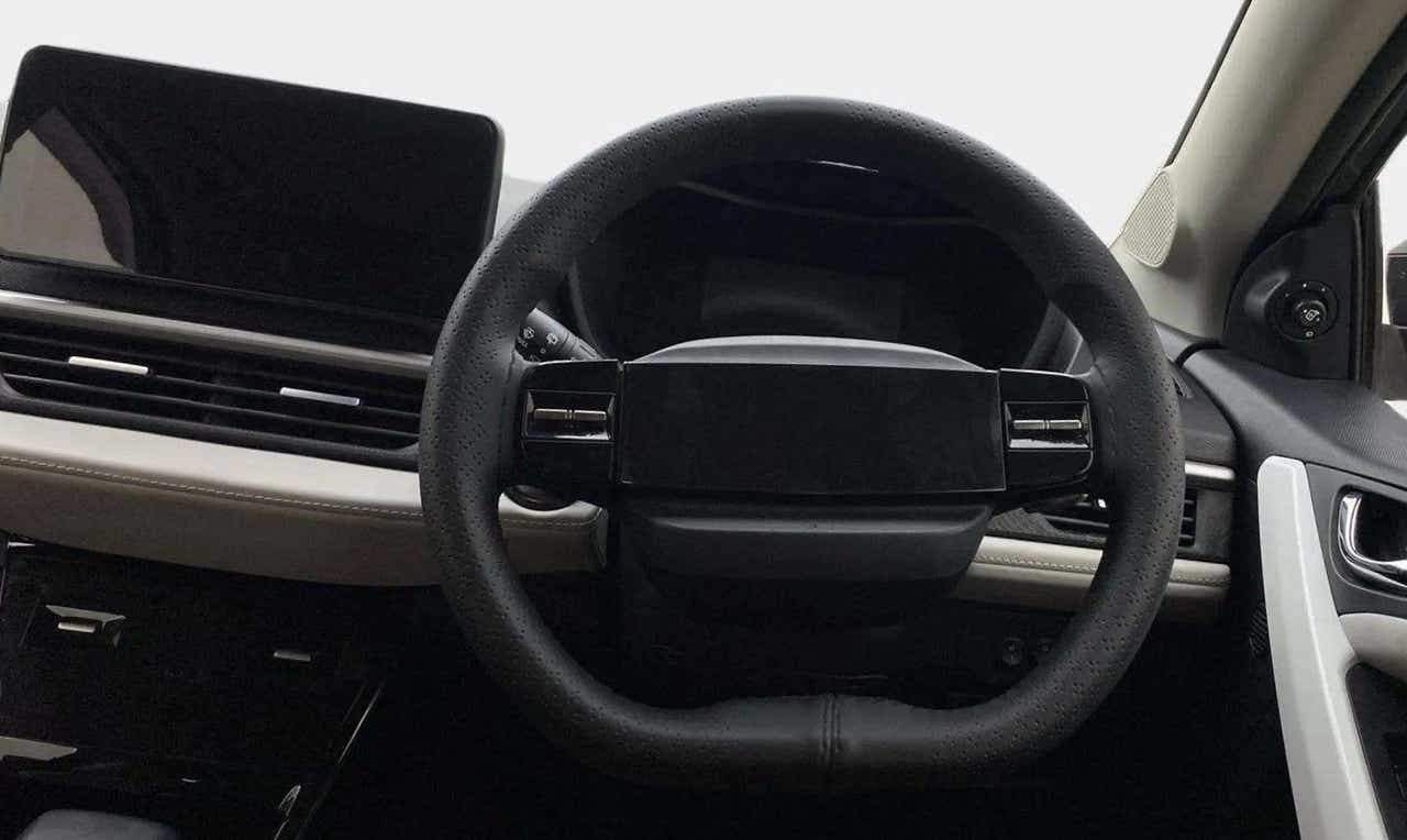 Interior dashboard view of a Tata Nexon
