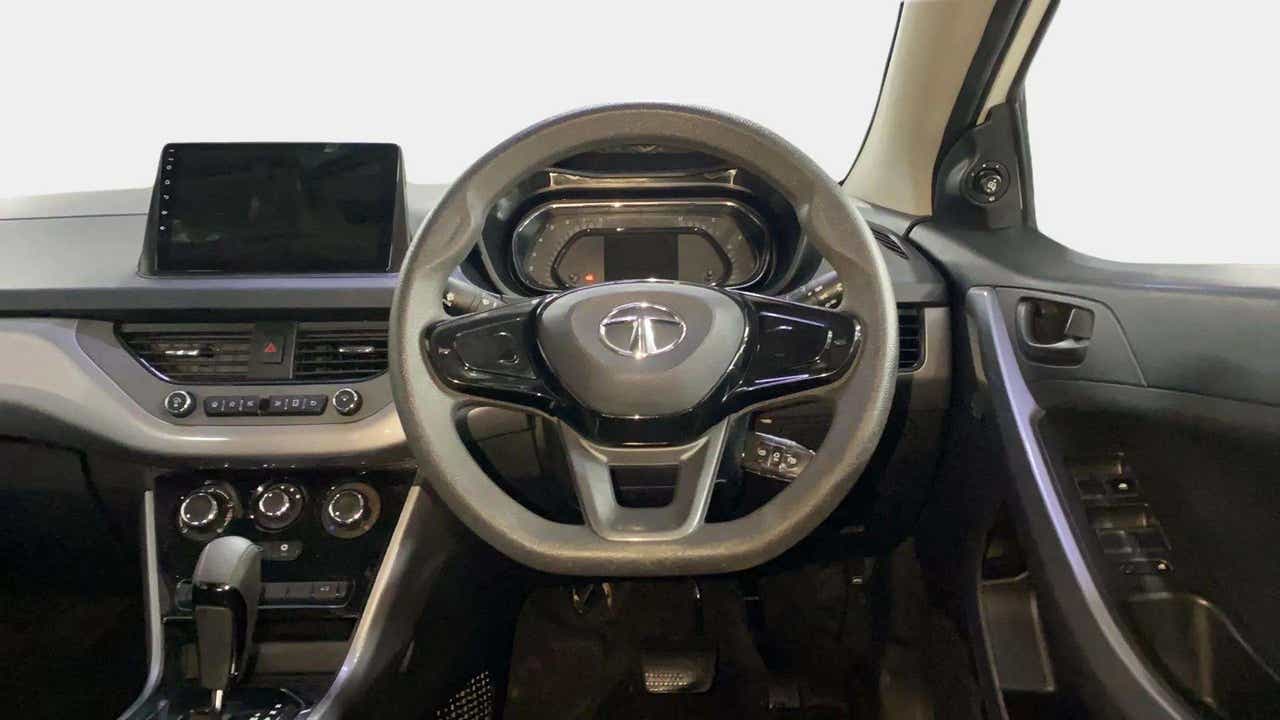 Dashboard and steering wheel of a Tata Nexon 2017-2023