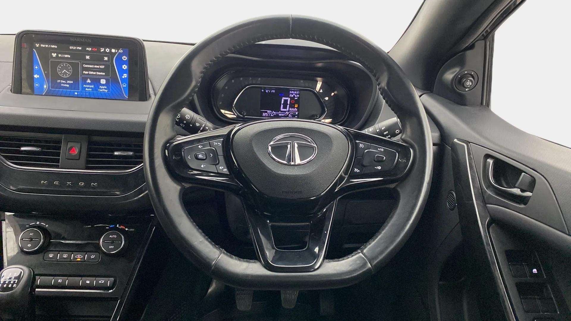Interior dashboard of a Tata Nexon 2017-2023
