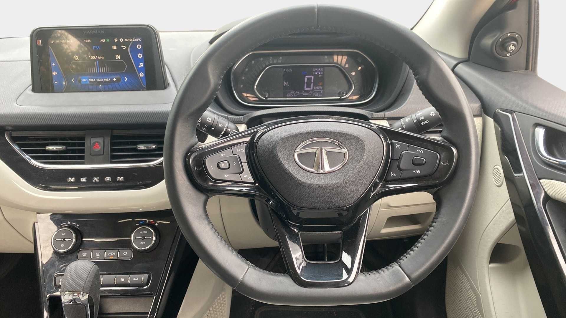 Interior dashboard of a Tata Nexon 2017-2023