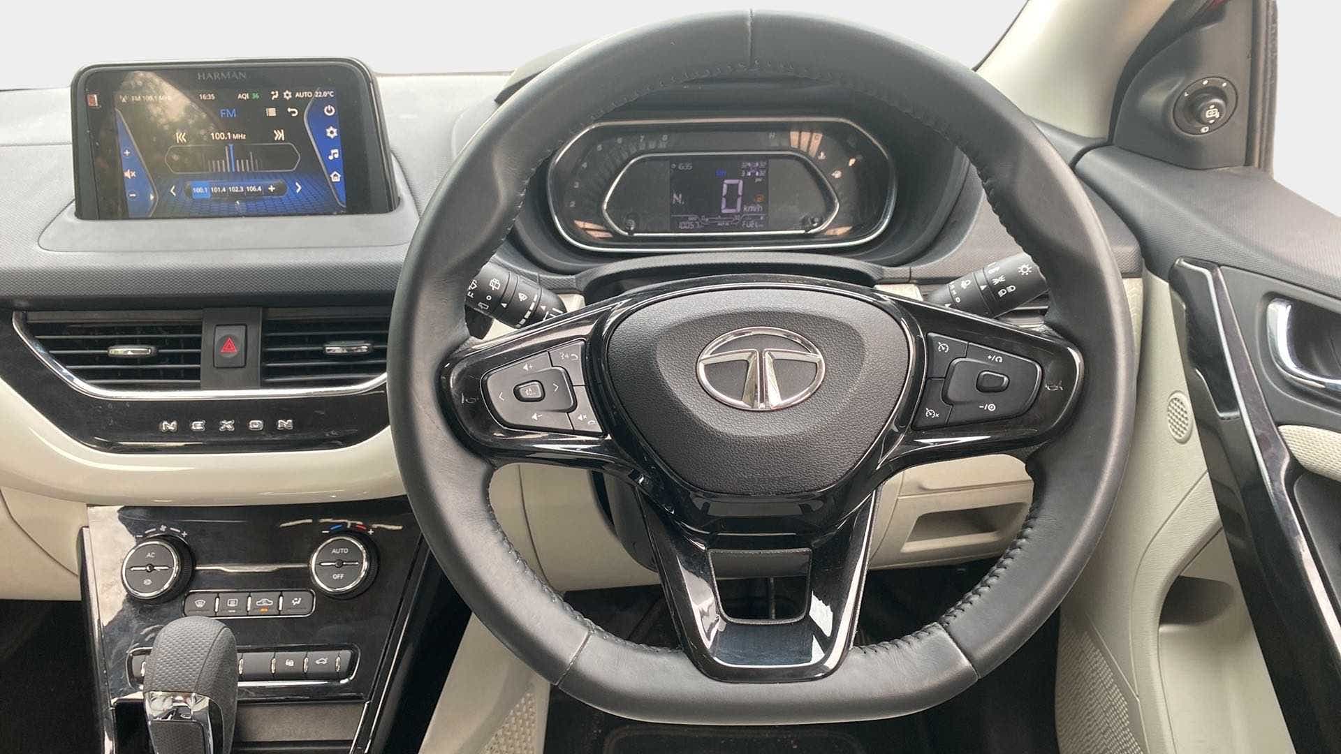 Interior dashboard of a Tata Nexon 2017-2023