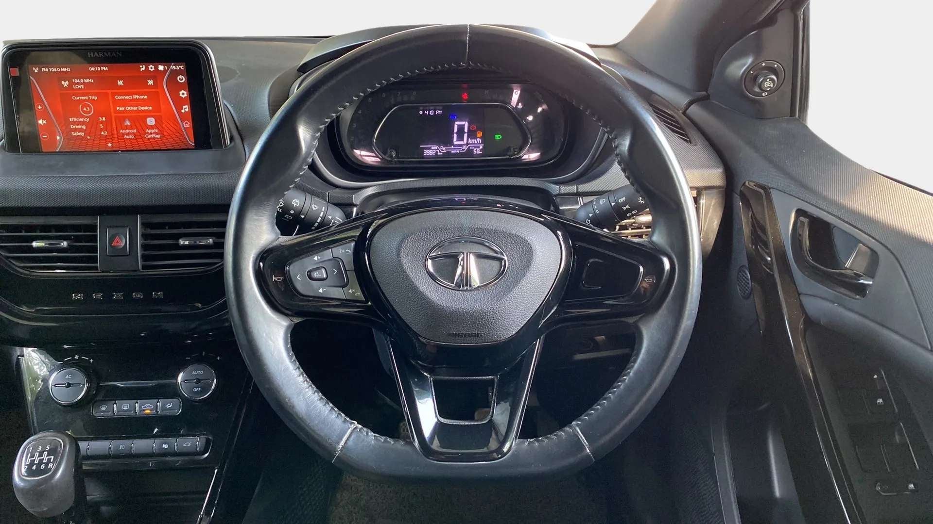 Interior dashboard view of a Tata Nexon 2017-2023